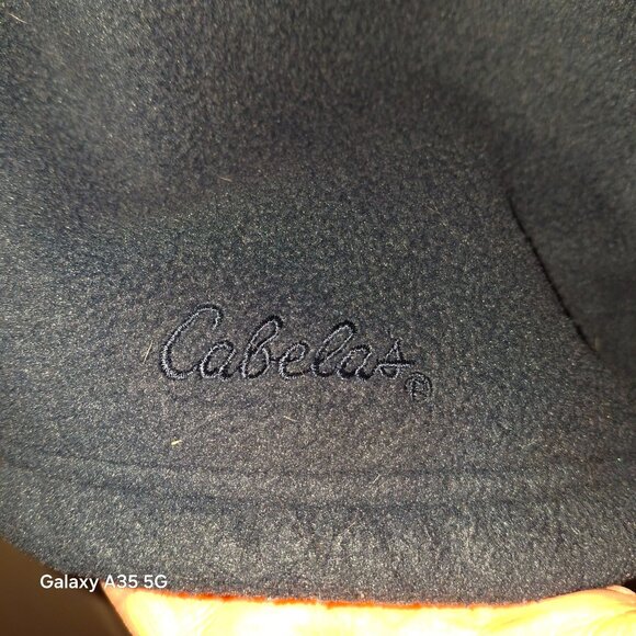 Cabela's Fleece Jacket Size XL Large Navy Full Zip Mock Neck Pockets Outdoors - Picture 4 of 12